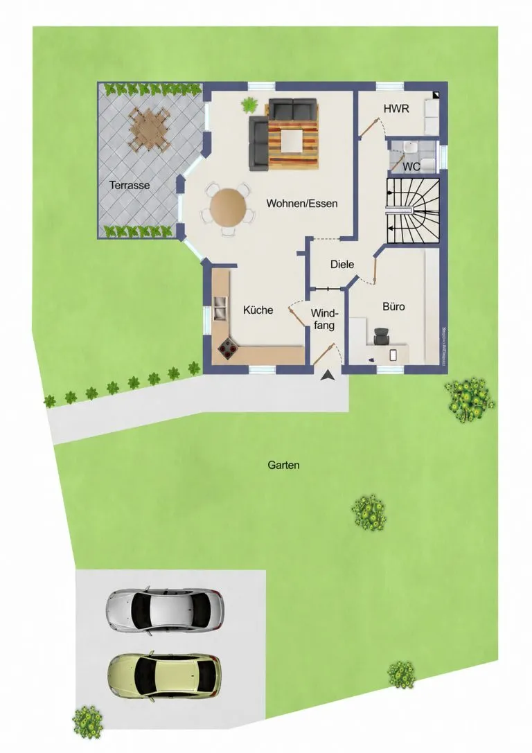 Immobilienangebot - Ettinghausen - Alle - Freistehendes und schickes Einfamilienhaus mit großem Garten zur Miete!