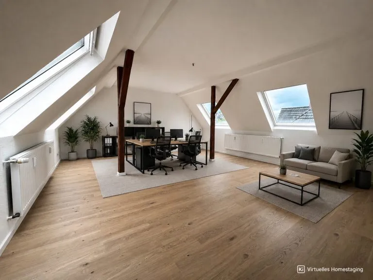 Immobilienangebot - Wissen - Alle - Stilvolle Gewerbefläche in Wissen – Moderne Büroeinheit mit Galerie, Balkon und Stellplatz