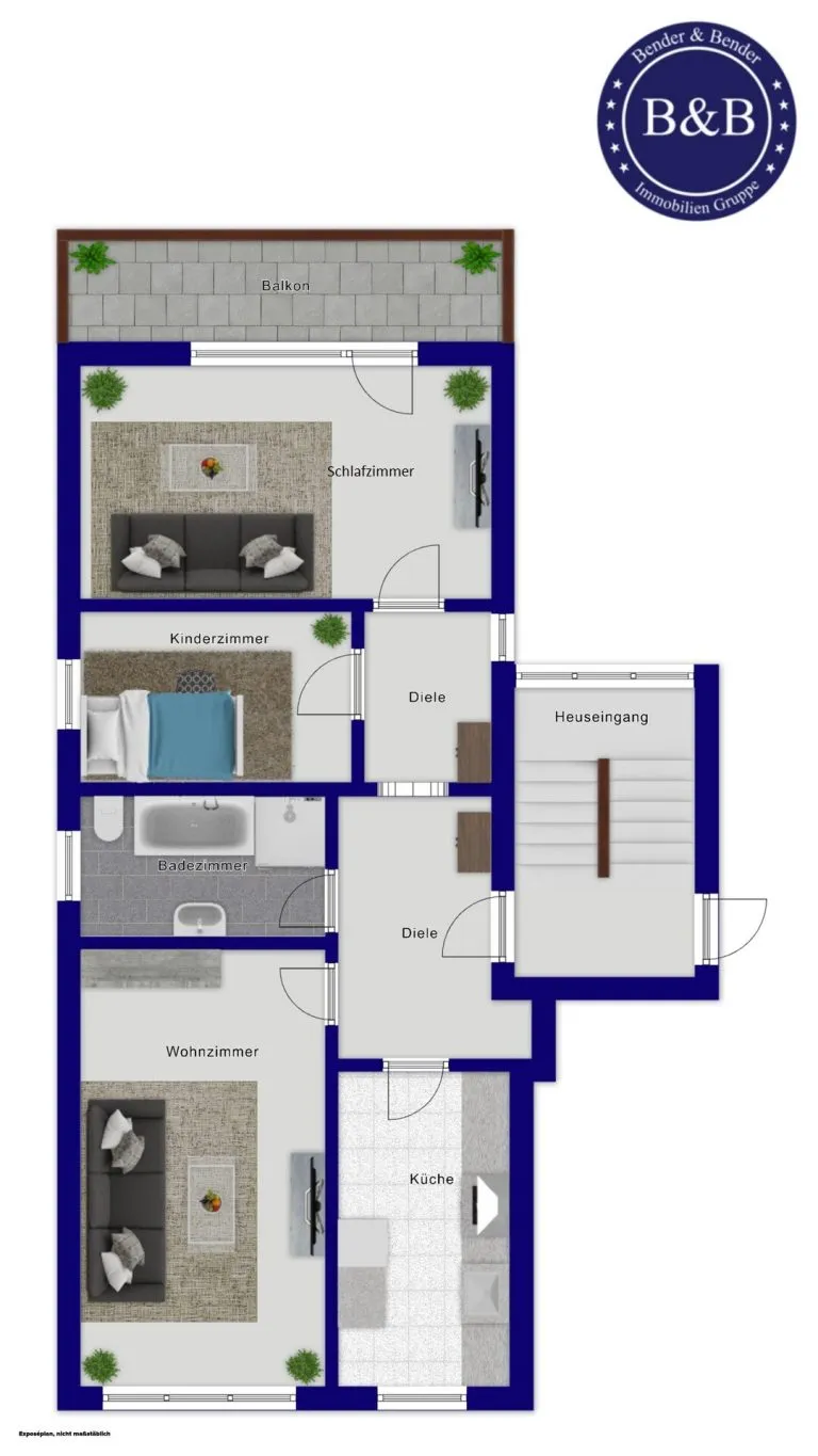 Immobilienangebot - Gummersbach - Alle - 3-Zimmer-Wohnung mit Gestaltungspotenzial - in zentrumsnaher Lage von Gummersbach!