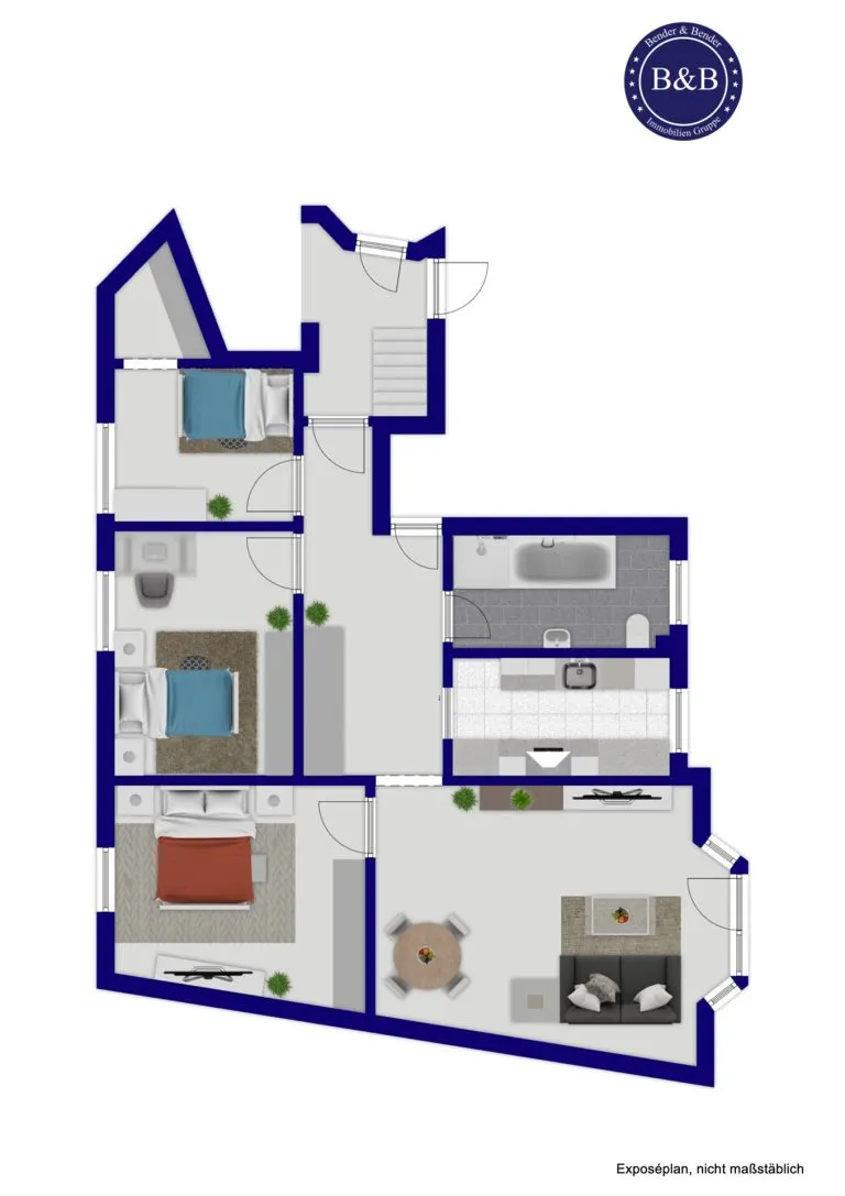 Immobilienangebot - Welschneudorf - Alle - Gut geschnittene 4 Zimmer Wohnung mit Balkon im Herzen von Welschneudorf!
